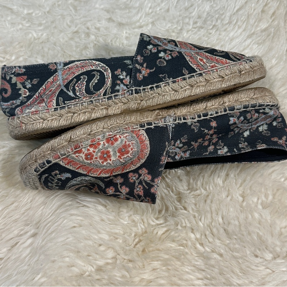 Isabel Marant Etoile Cana Paisley-Print Espadrille Flat EUC Size 39 - Picture 6 of 10